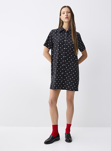 La robe chemise fluide &agrave; motif