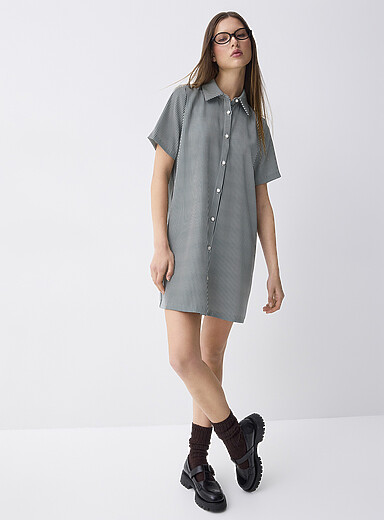 La robe chemise fluide &agrave; motif