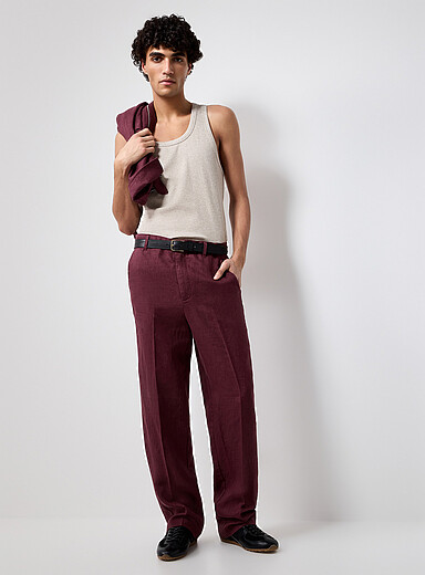 Pure European linen pant <b>Paris fit - Relaxed high rise</b>