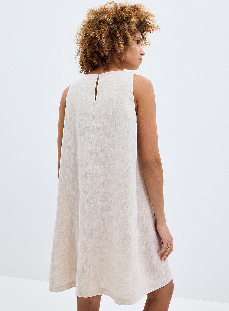 Pure linen trapeze minidress product image 3