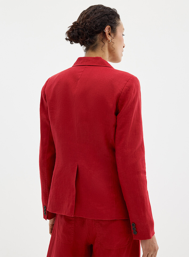 Single-button pure linen blazer product image 3