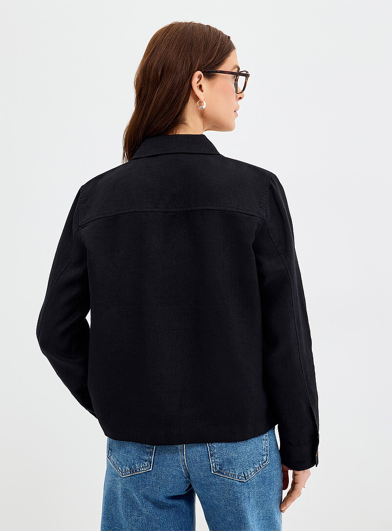 Patch pockets pure linen jacket product image 3