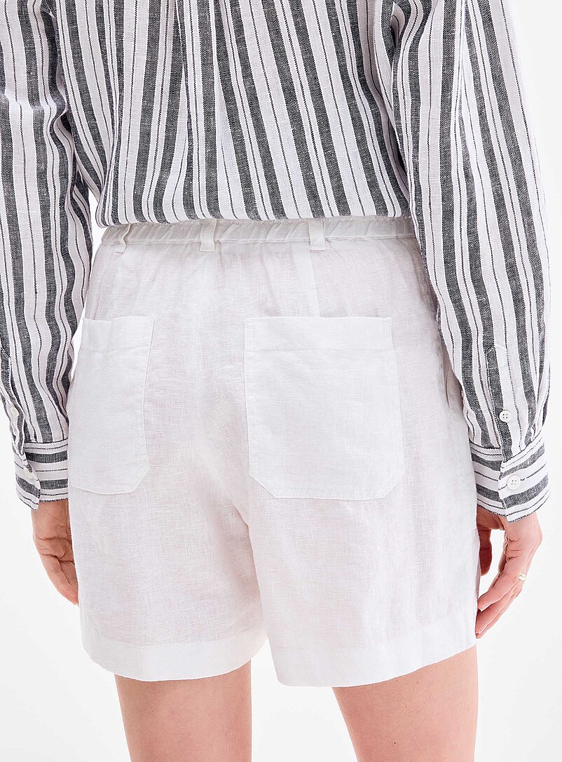 XL pockets pure linen short Fit: Wide leg, high rise product image 3