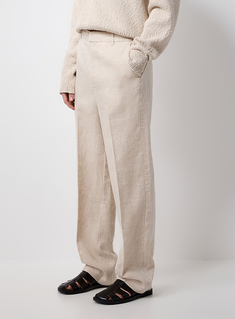 Pure European linen pant Paris fit - Relaxed high rise product image 2