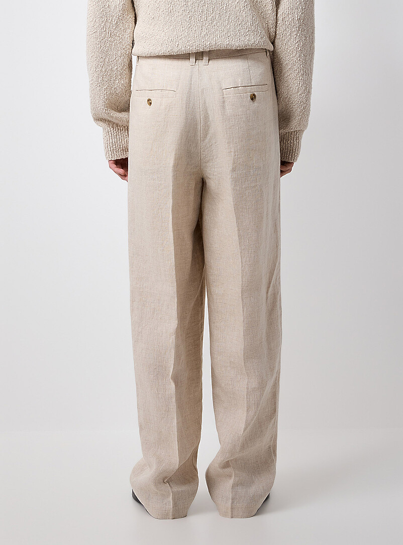 Pure European linen pant Paris fit - Relaxed high rise product image 3