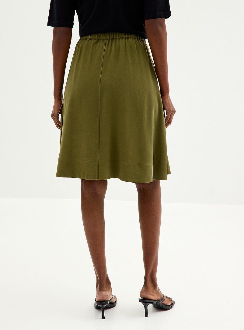 Elastic waistband flared skirt product image 3