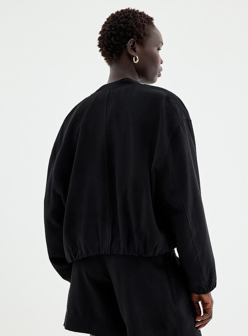 Elastic cuffs flowy jacket product image 2