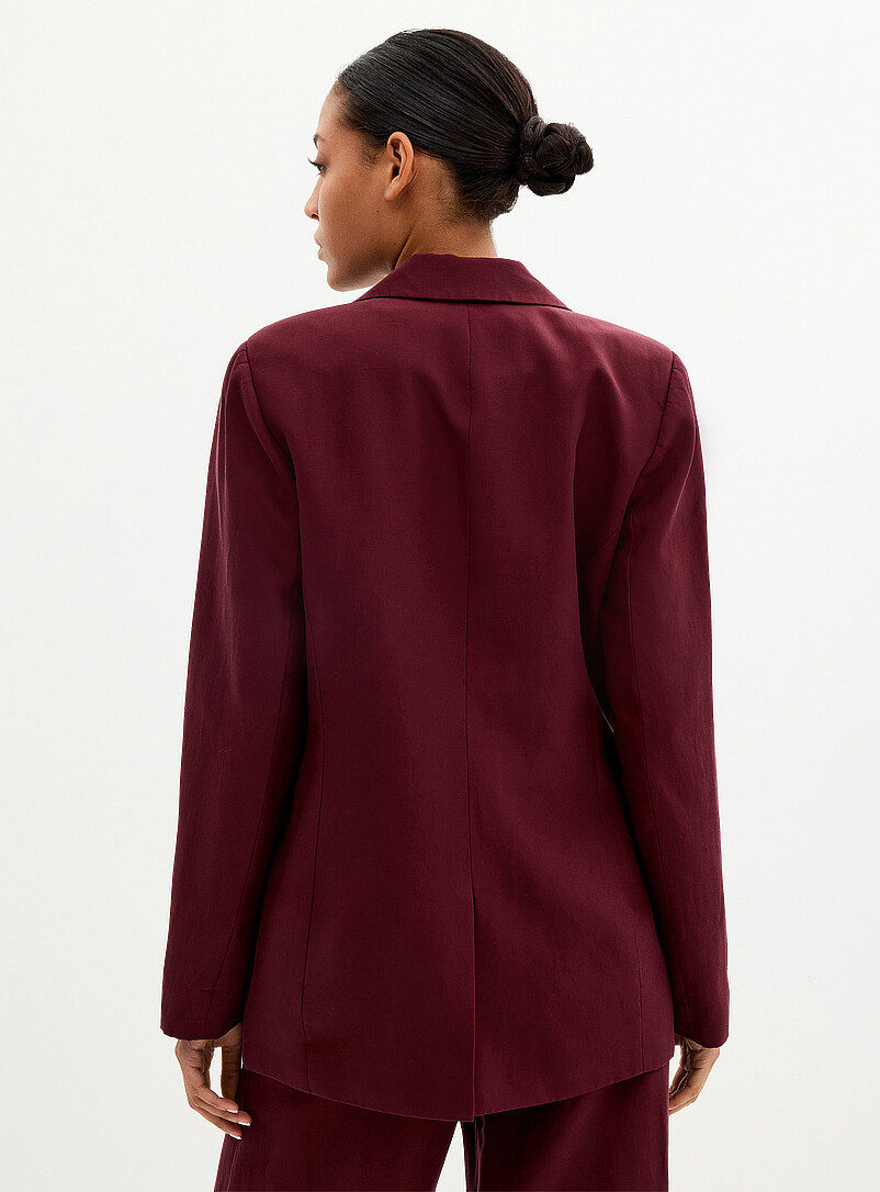Lyocell-linen relaxed fit blazer product image 3