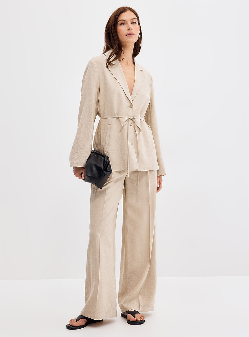 Flowy hammered pant Fit: Wide leg, high rise product image (primary)