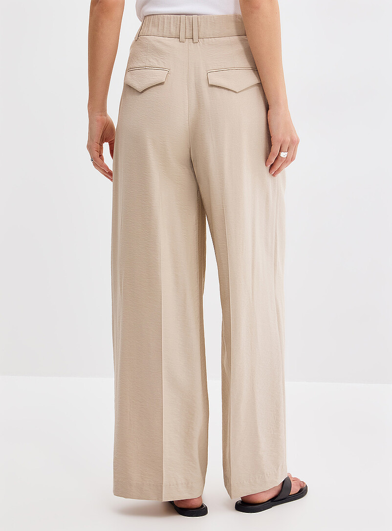 Flowy hammered pant Fit: Wide leg, high rise product image 3