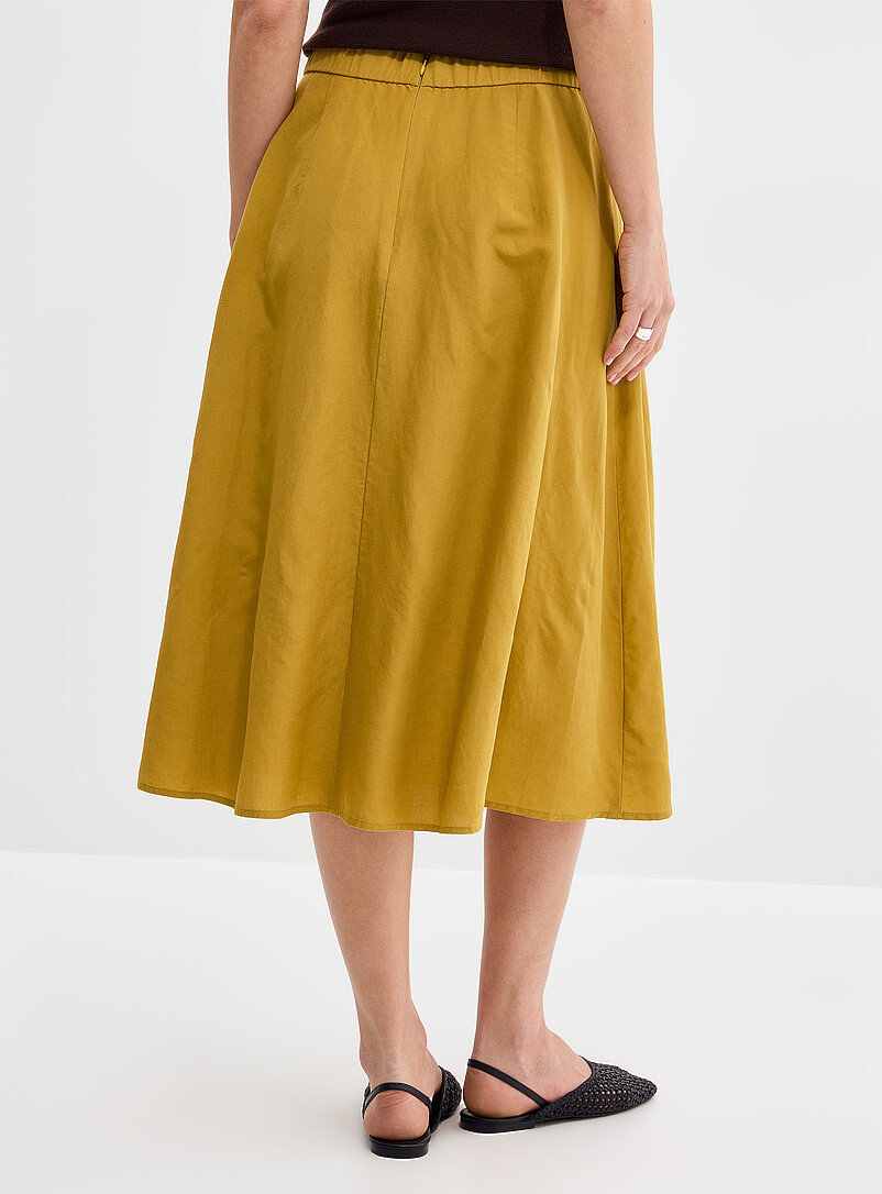 Pleated waist flared maxi skirt product image 3