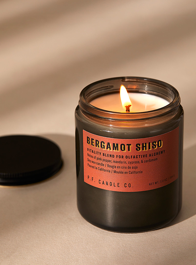 P.F. Candle Co. Copper/Rust Bergamot shiso candle