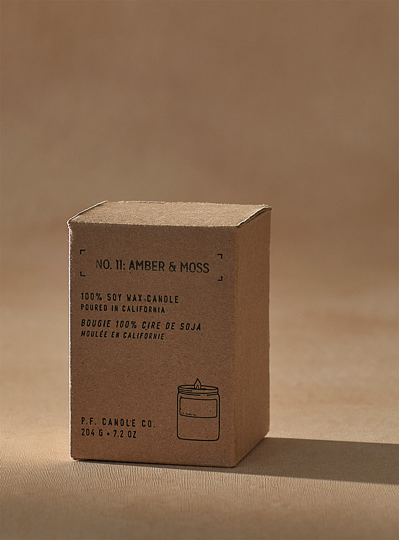 Amber & moss scented candle product image 2