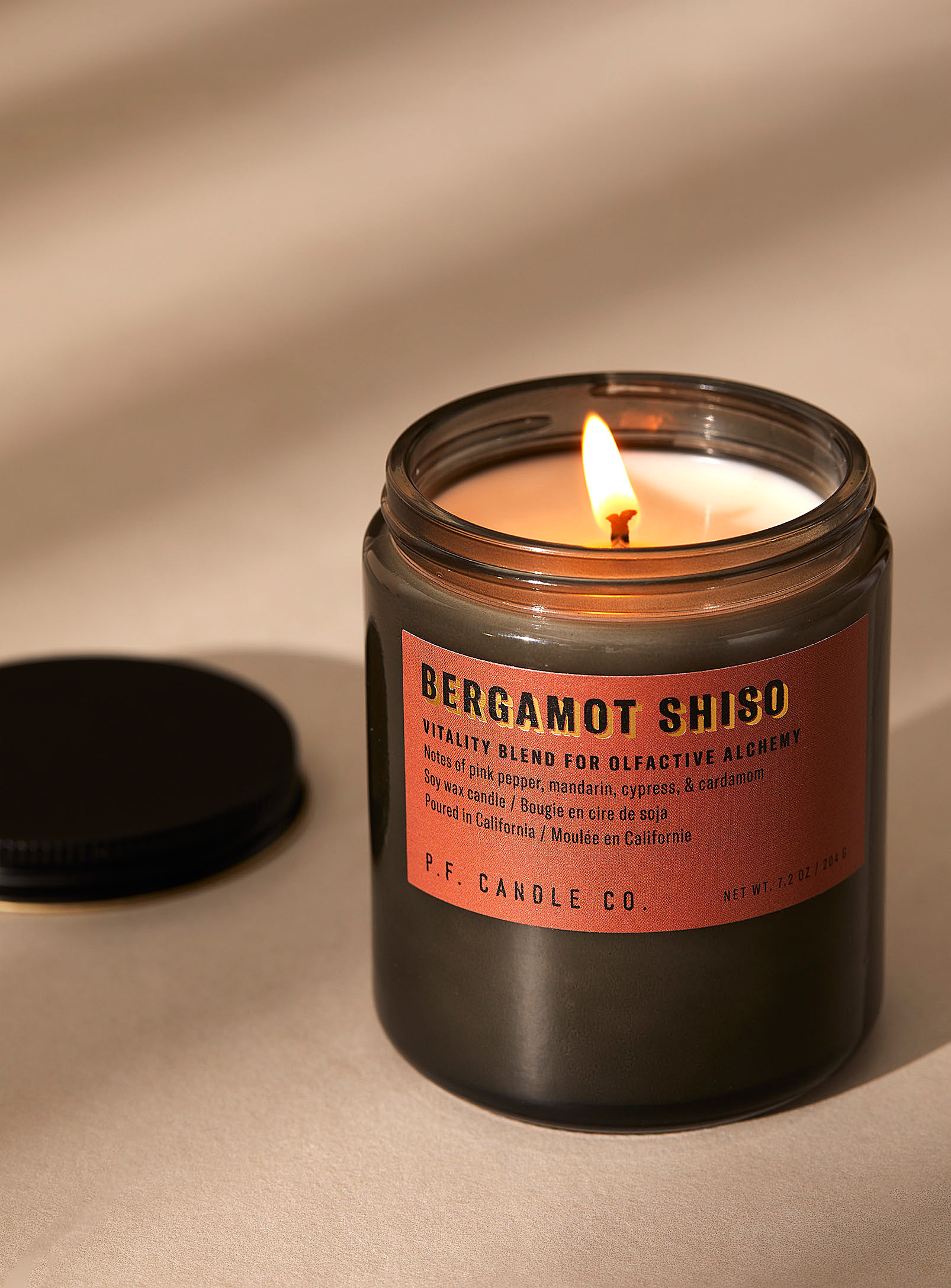P.f Candle Co. Bergamot Shiso Candle In Copper