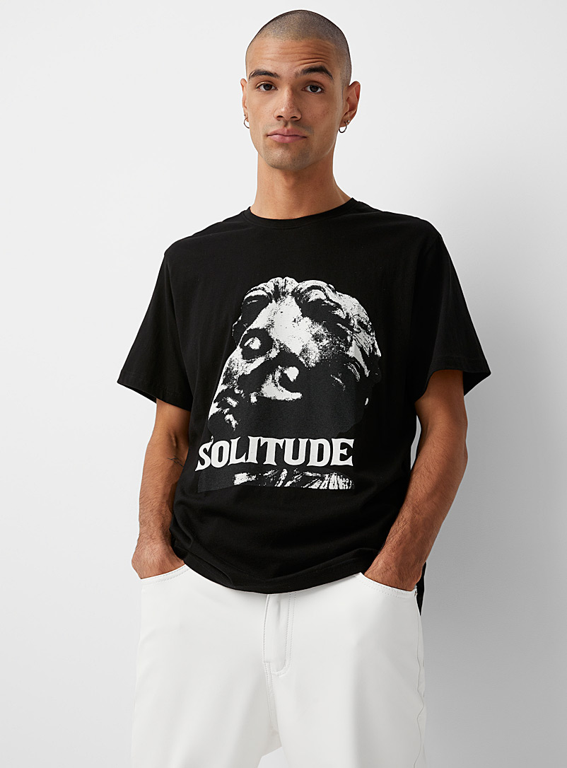 Tee Library: Le t-shirt Solitude Noir pour homme