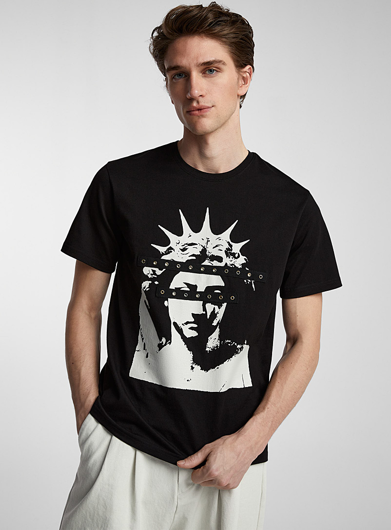 Tee Library Black Statue of Liberty T-shirt for men