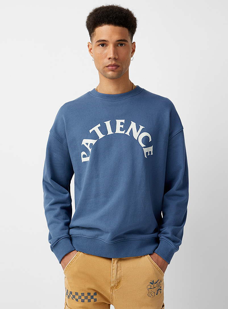 Tee Library Blue Patience sweatshirt for men