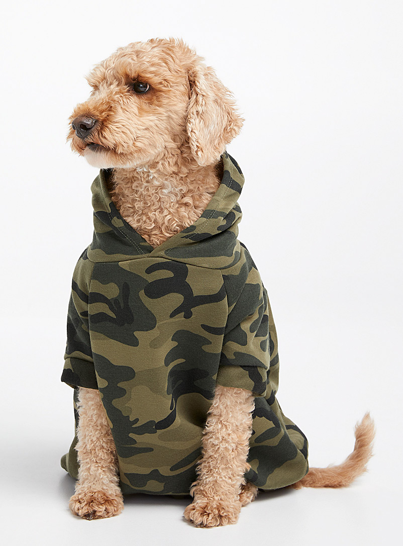 Petements Patterned Green Logo camo dog sweatshirt Large/X-Large for men