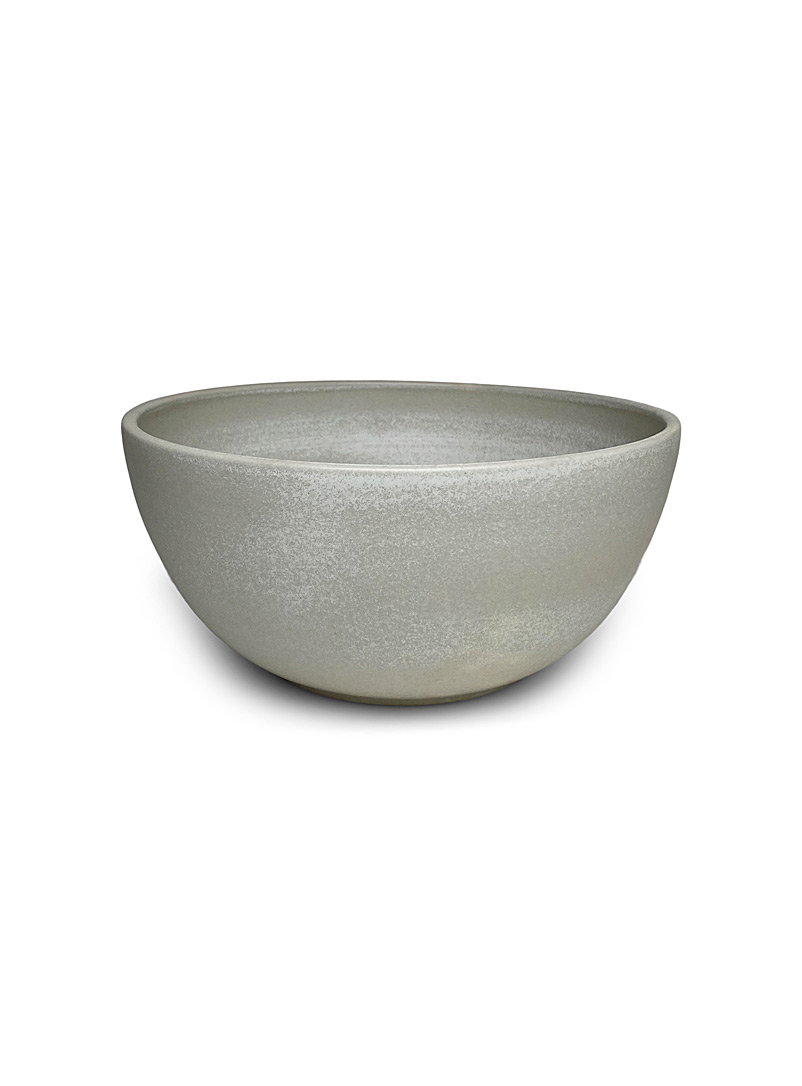 Obakki Cream Beige Clay serving bowl Large for women
