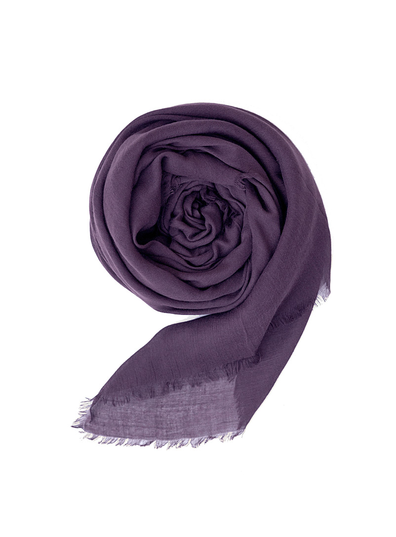 Obakki Purple Solid humanitarian scarf for error