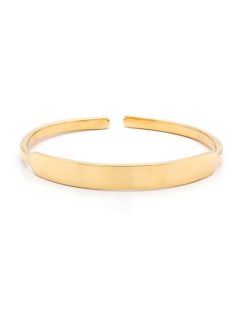 Obakki Gold Golden upcycled brass cuff bracelet for error