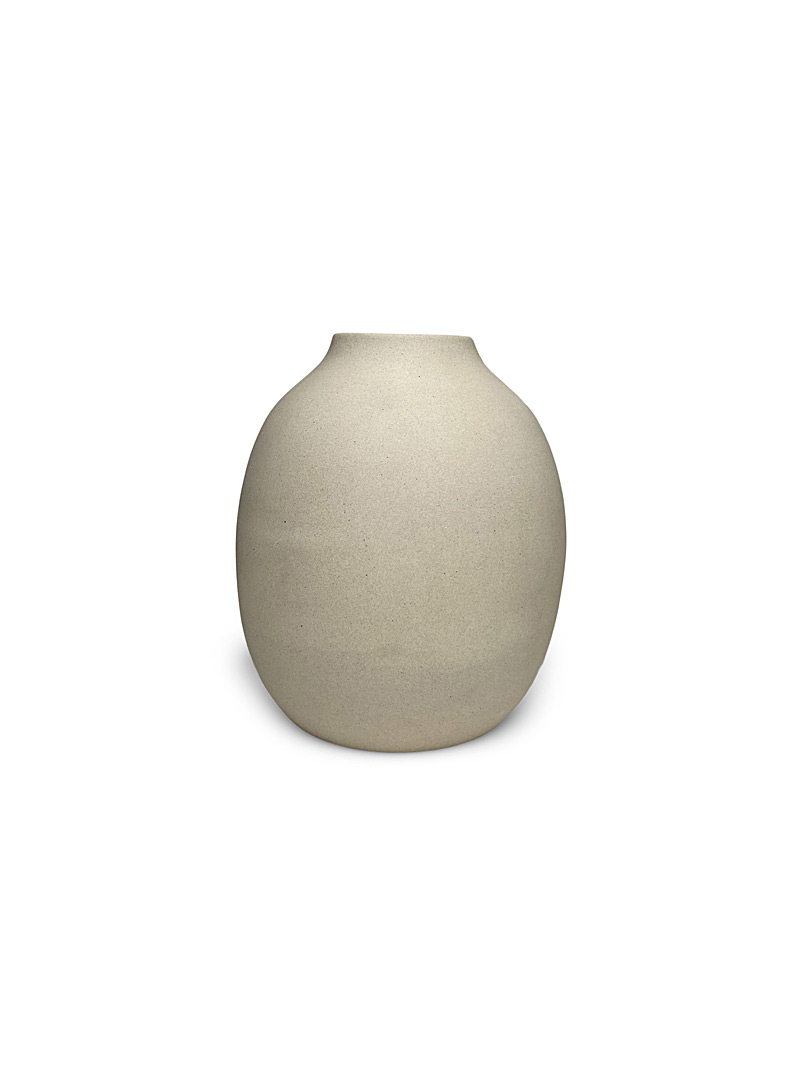 Obakki Cream Beige Taro vase Small for women