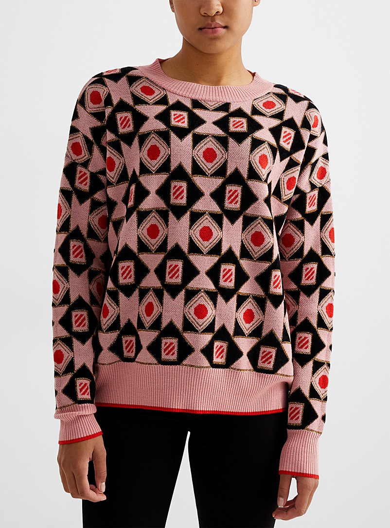 La DoubleJ Pink Crew Boy sweater for women