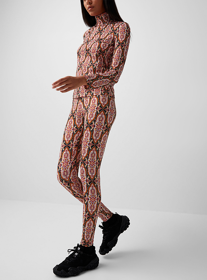 La DoubleJ Brown Tapestry leggings for women