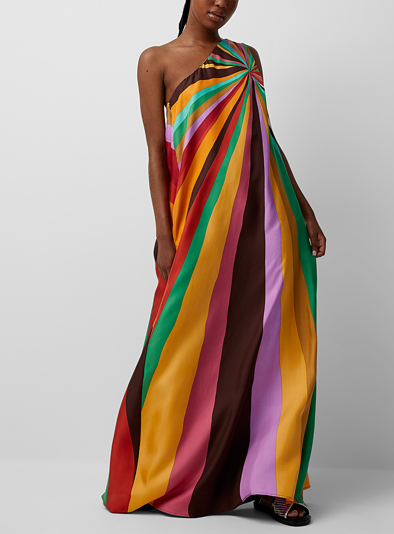 La DoubleJ: La robe Roy rayures arc-en-ciel Assorti pour femme
