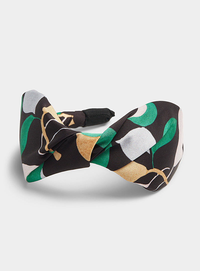 La DoubleJ Patterned Green Cerchietto headband for women