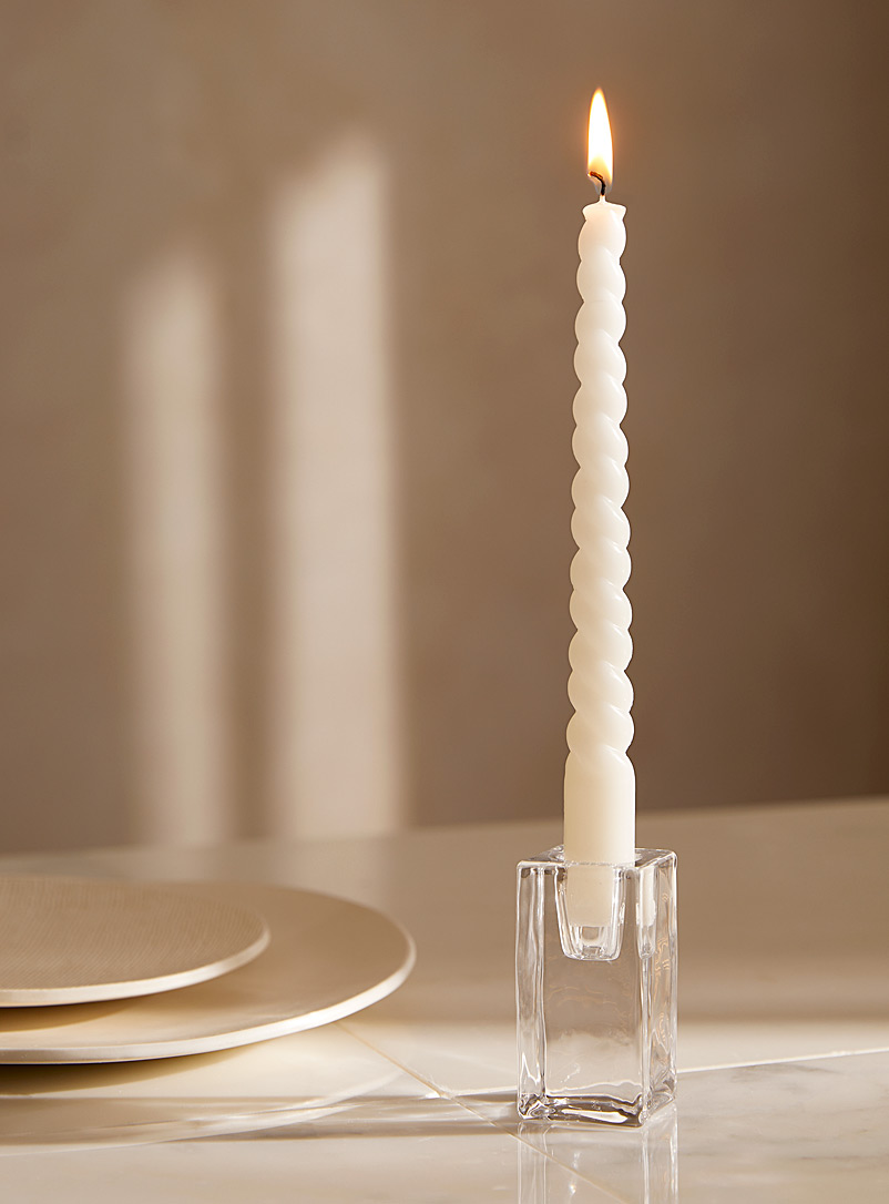 Simons Maison: Le chandelier verre minimaliste allongé Assorti