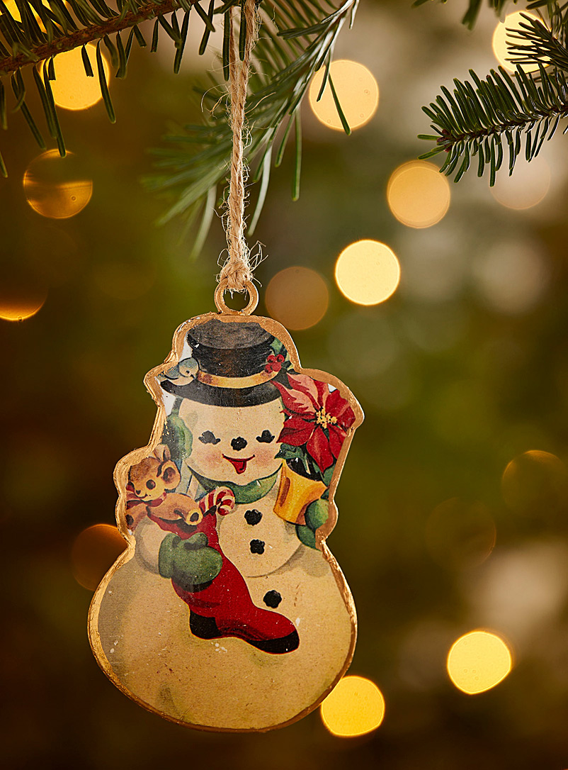 Simons Maison Assorted Vintage snowman ornament