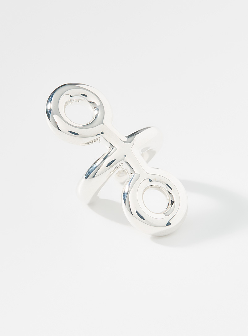 Charlotte Chesnais Silver Binary silver ear cuff for women
