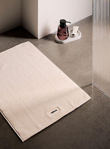 La descente de bain unie coton biologique 50 x 70 cm