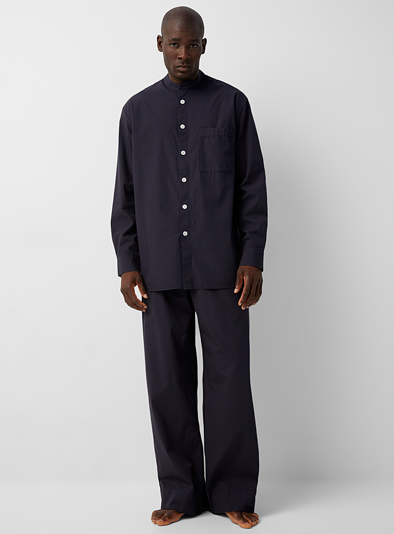 Birkenstock x Tekla: Le pantalon détente popeline minimaliste Marine pour homme