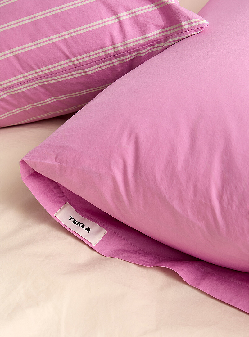 Solid pure organic cotton percale pillow sham See available sizes product image 2