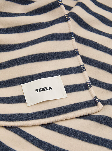Magpie broad stripes 100% lambswool throw 130 x 180&nbsp;cm
