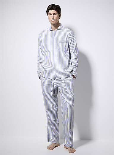 Striped organic cotton poplin shirt