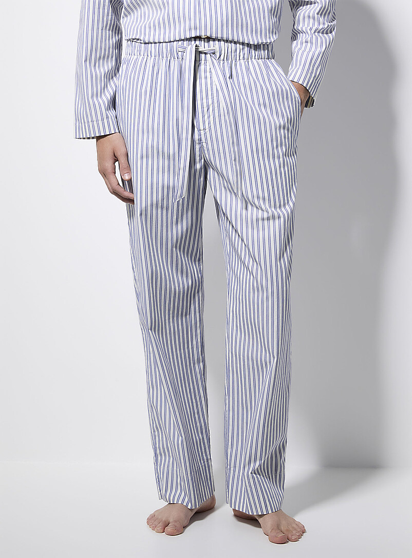 Striped organic cotton poplin pyjama pant product image 2