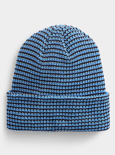 Striped two-tone tuque