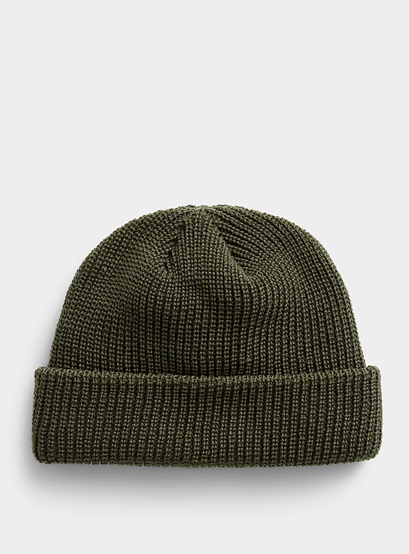 Djab Pine/Bottle Green Cuffed docker tuque Made in Canada for men