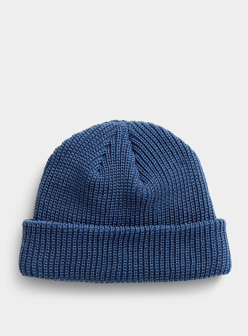 Djab Blue Cuffed docker tuque Made in Canada for men