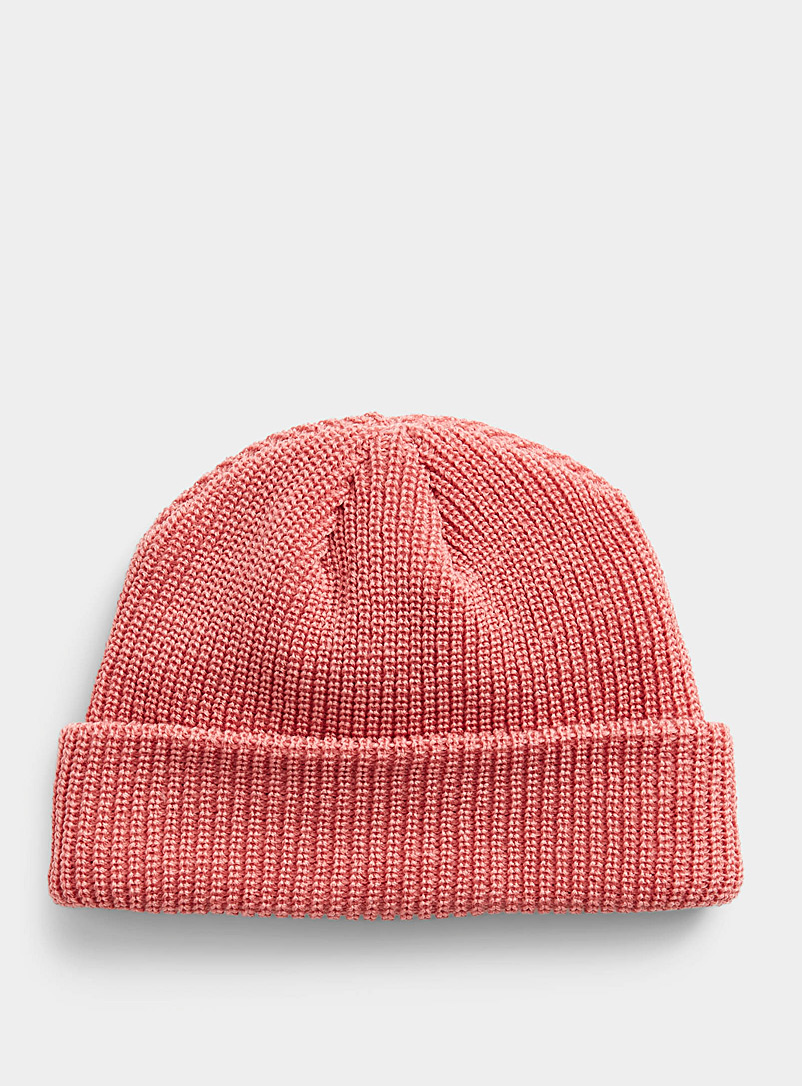 Djab Pink Cuffed docker tuque Made in Canada for men