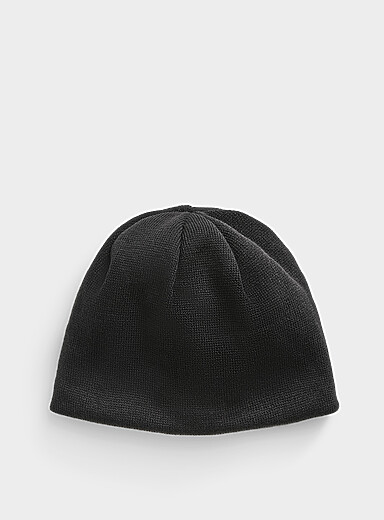 Djab: La tuque sans revers unie <b>Faite au Canada</b> Noir pour homme