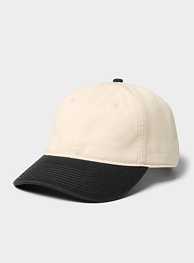 Colour-block dad cap
