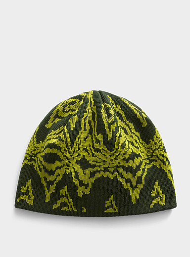 La tuque sans revers motif contraste