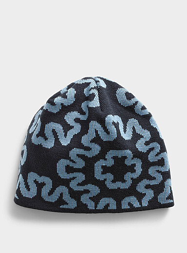 La tuque sans revers motif contraste