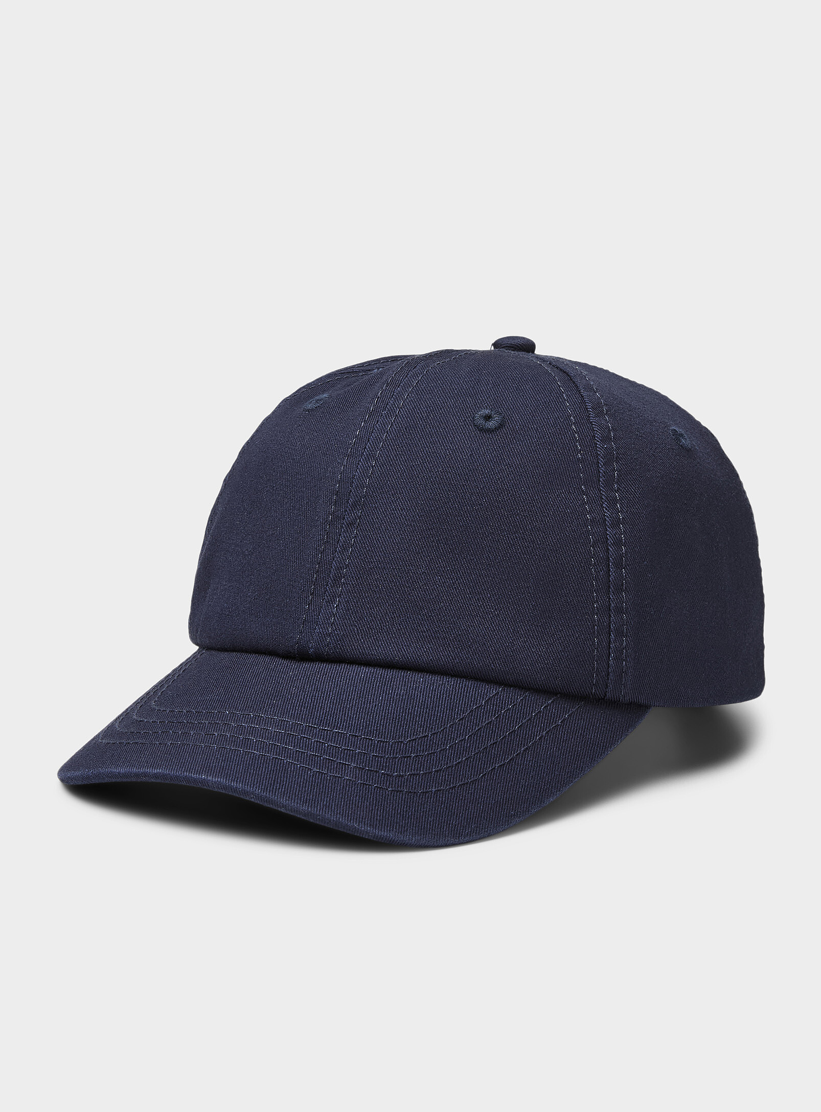 Simon's Solid Baseball Cap In Navy/midnight Blue