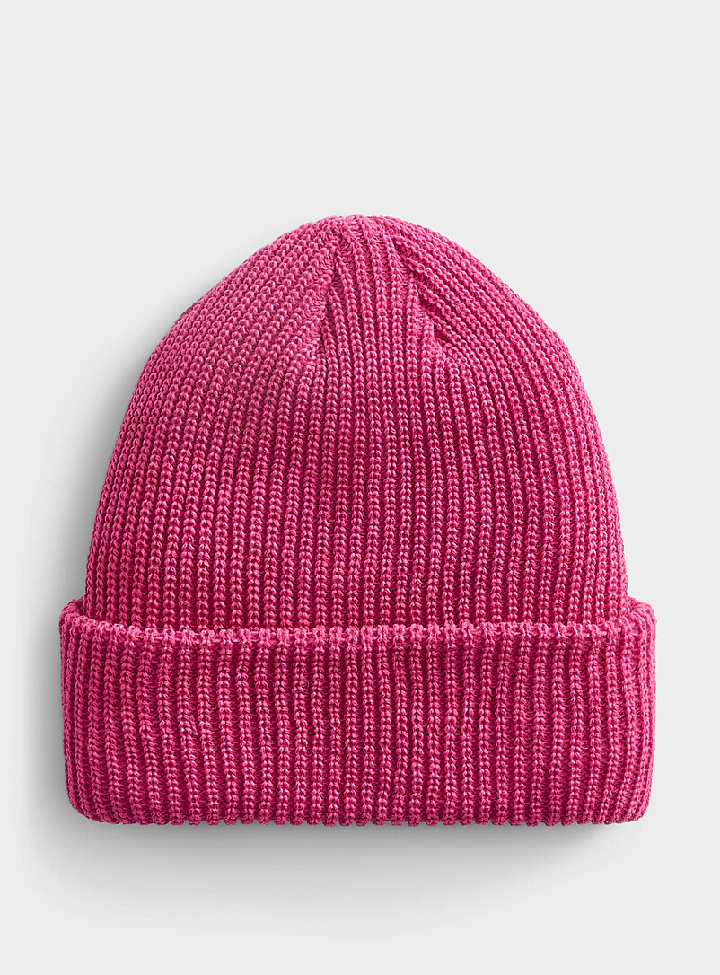 Solid-colour ribbed tuque product image 2
