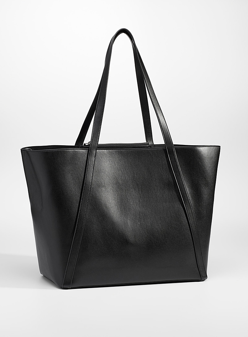 Simons Black XL recycled tote for women